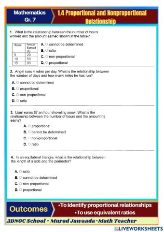 Math Revision Grade 7