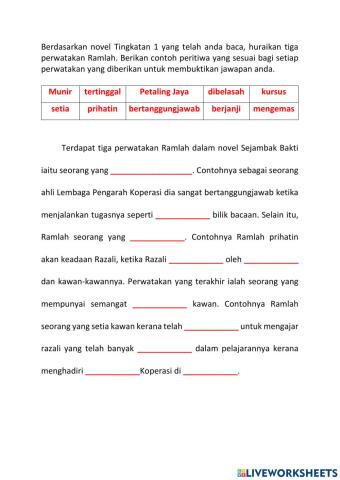 4.1.1 Perwatakan Ramlah Latihan