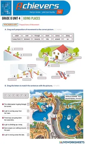 Grade 8 Unit 4 - Prepositions of Movement