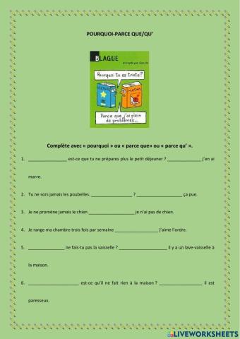Pourquoi-parce que