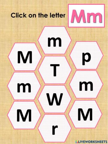 Finding letter M