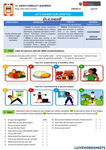 Stay healthy exercise