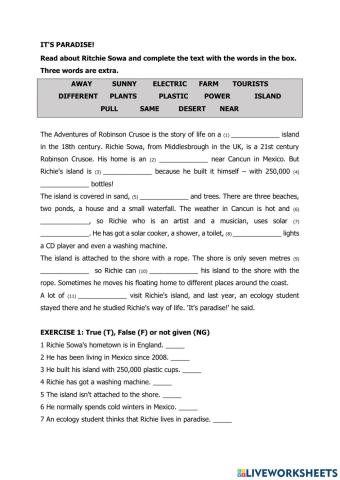 Reading comprehension