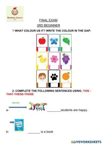 FAMILY AND FRIENDS 2- FINAL EXAM