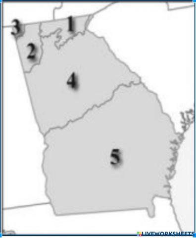 5 Regions of Georgia