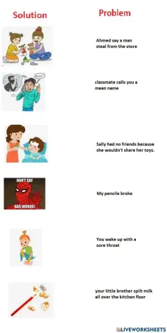 Solution for which problem