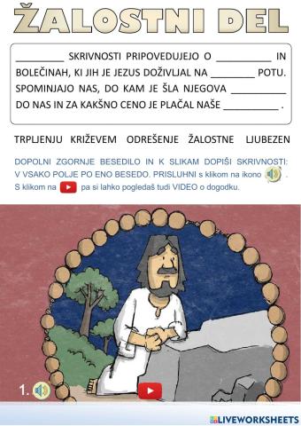 Rožni venec - žalostni del