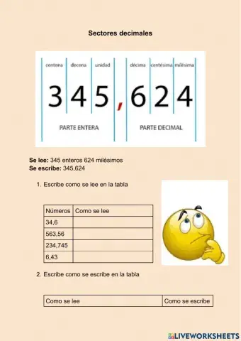 Sectores decimales