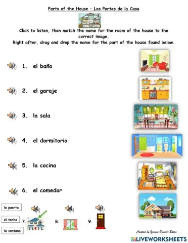 Parts of the House - Las Partes de la Casa
