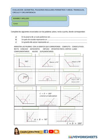 Poligonos regulares areas y perimetro circulo y circunferencia