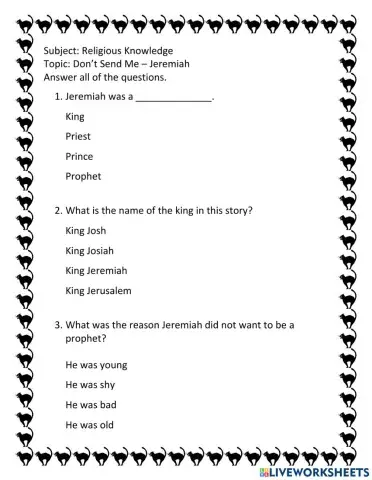 Don't Send Me - Jeremiah