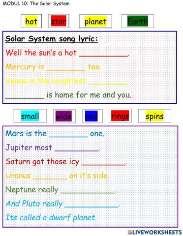 Modul 10: the solar system