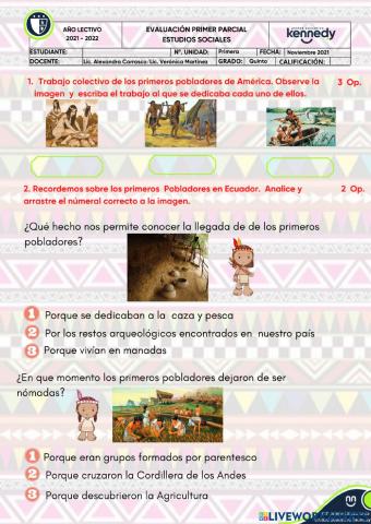 Evaluacion de estudios sociales