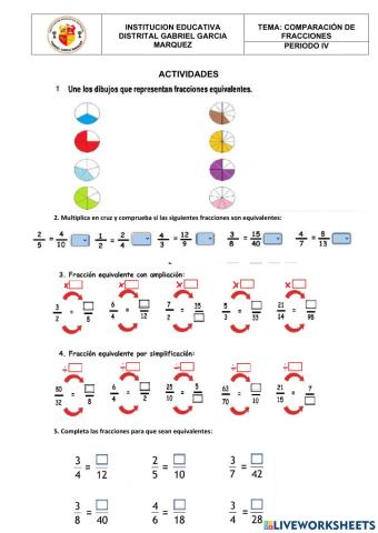 Fracciones equivalentes