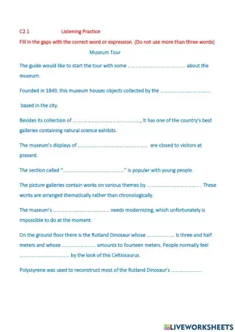 C2.1 Listening practice 2