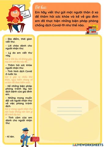 TLV 4 Viết thư cho người thân ở xa
