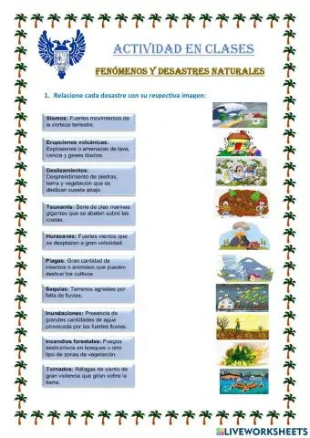 Fenómenos y desastres naturales