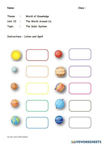 Unit 10 world around us