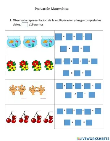Evaluación multiplicación