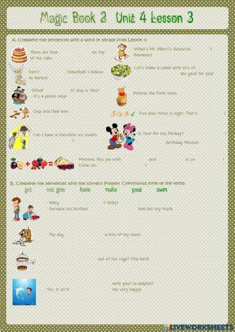 Magic Book 2  Unit 4 Lesson 2 (iii)
