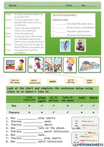 What do you like to do?