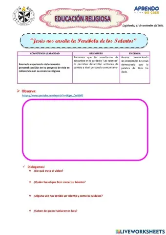 Parabola de los talentos