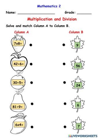 Multiplication and Division