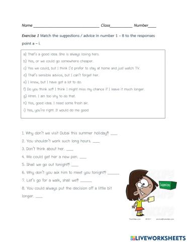 Match Advice and suggestion