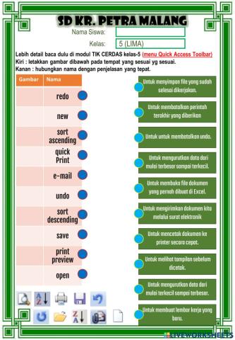 Menu Quick Access Toolbar