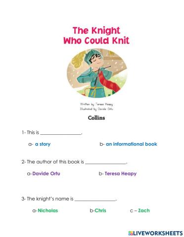 The knight who could knit