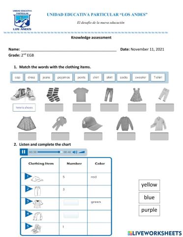 Knowledge assessment