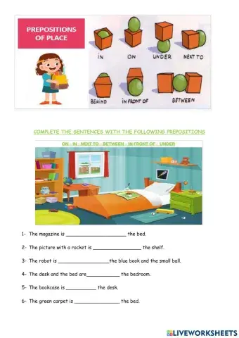 Prepositions of place