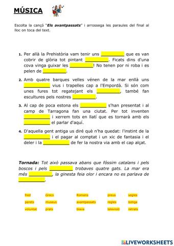 CANÇÓ - Els avantpassats