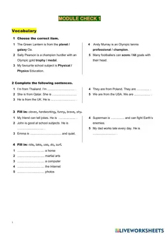 MODULE CHECK 1 (OS1)