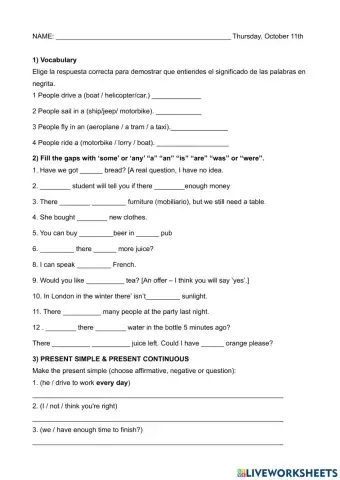 There is-are-was-were-Present Simple-Cont- Adjet