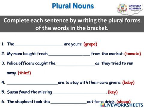 Plural Nouns