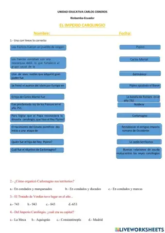 El IMPERIO CAROLINGIO