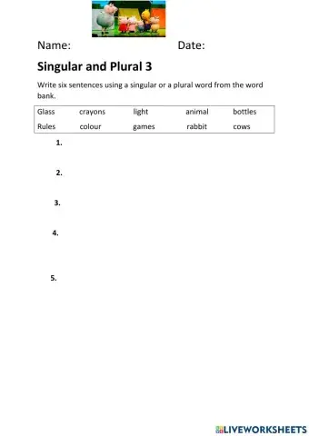 Singular and Plural 3