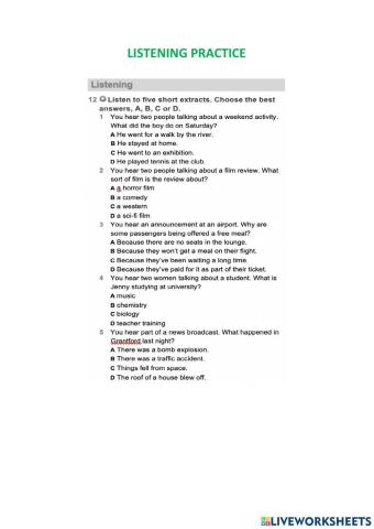 Listening practice B2