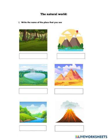 The natural world - 6th grade