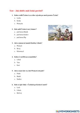 Test - pověsti