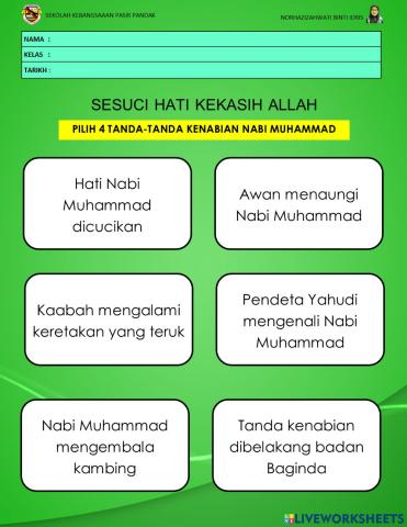 Tahun 2 Sesuci Hati Kekasih Allah