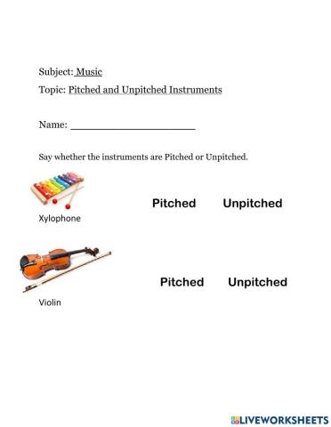 CPS Pitched and Unpitched Instruments
