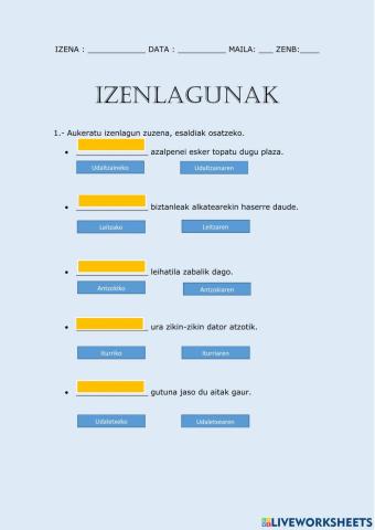 Izenlagunak