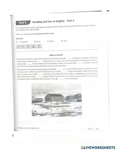 Test 5 page 102 part 1 thru 4