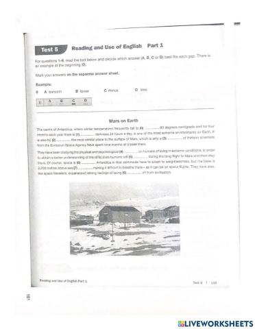 Test 5 page 102 part 1 thru 4