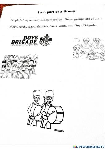 I am part of a group