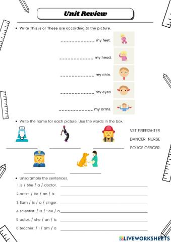 Parts of the body-Jobs