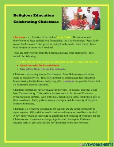 Celebrating Christmas