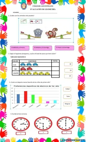 Evaluación de geometría